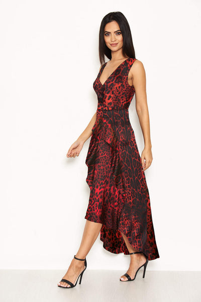 Green and red leopard print dress shop