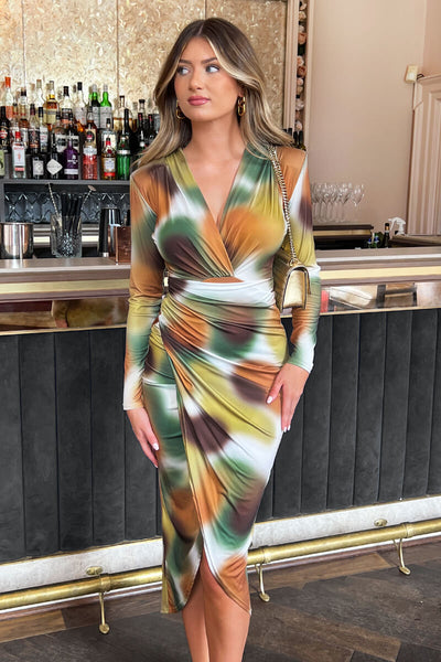 zurina off shoulder puff sleeve midi dress Danica Jacquard Alessi Puff Sleeve Midi Dress FUCHSIA / S by Sugarlips