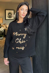 Black Merry Chic-mas Sequin Knit Jumper