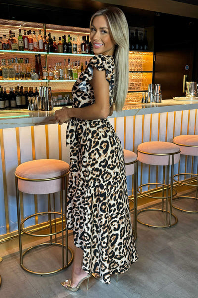 chinese dress ladies PRE-ORDER - Bad Girl Wiggle Dress in Leopard main image 1