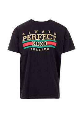 Black Always Perfect Slogan T-Shirt