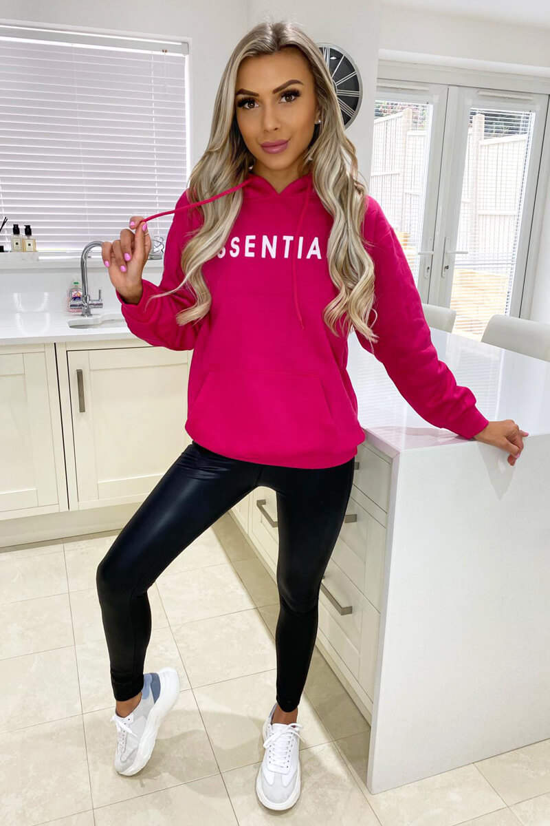 Cerise Essential Oversized Hoodie