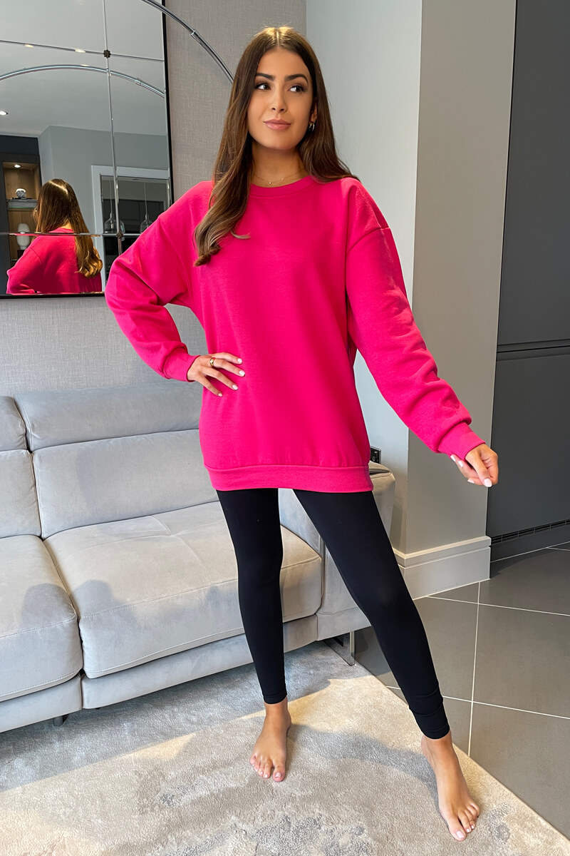 Cerise Oversized Sweatshirt