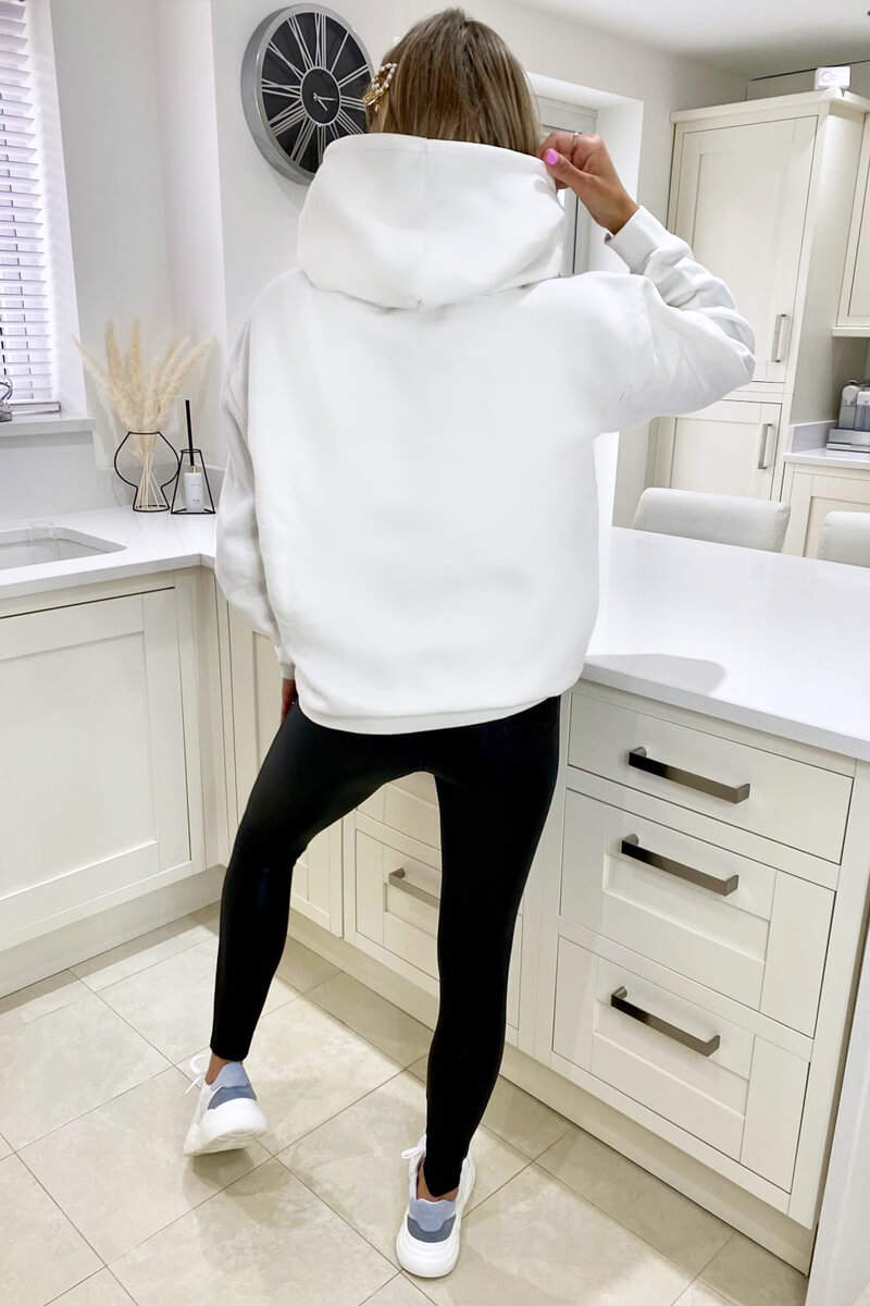 Cream Cest La Vie Oversized Hoodie