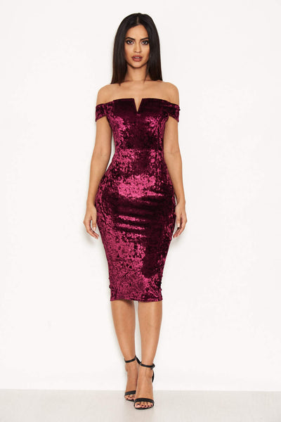 Ax paris red deals velvet dress