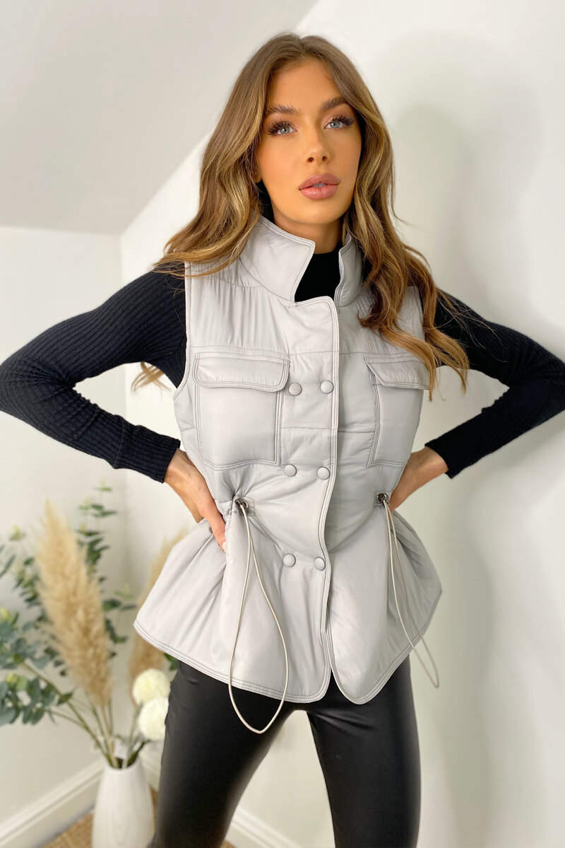 Grey Puffer Gilet