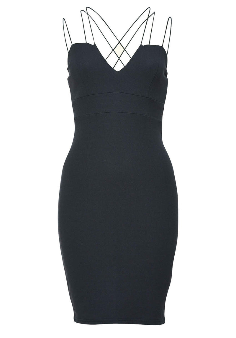 Navy Bodycon Mini Dress