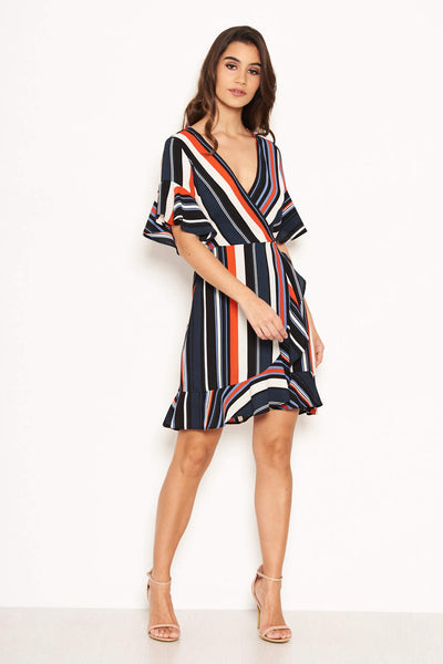Ax paris striped dress sale