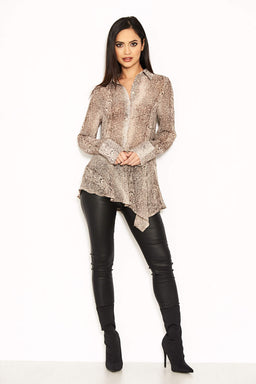 Snake Printed Blouse
