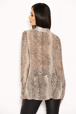 Snake Printed Blouse