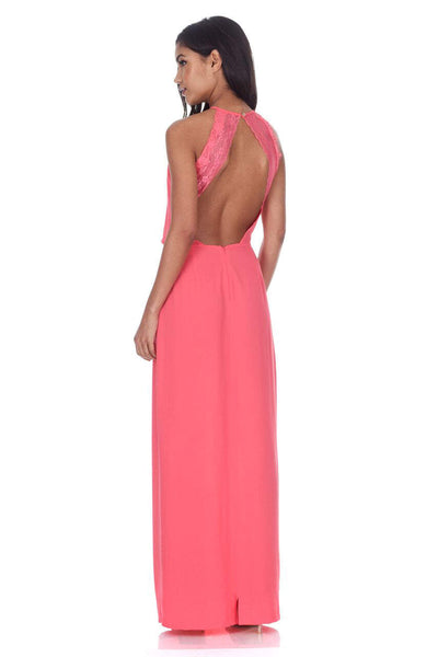white christmas dresses niLuu AquaFlora Halter Neck Slip Dress in Coral main image 0