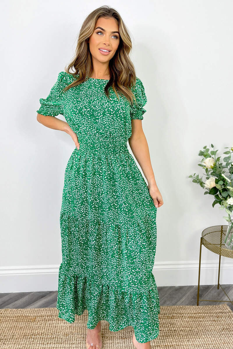 green smock dresses ASOS DESIGN Petite cotton poplin embroidered midi smock dress with open back in sage green