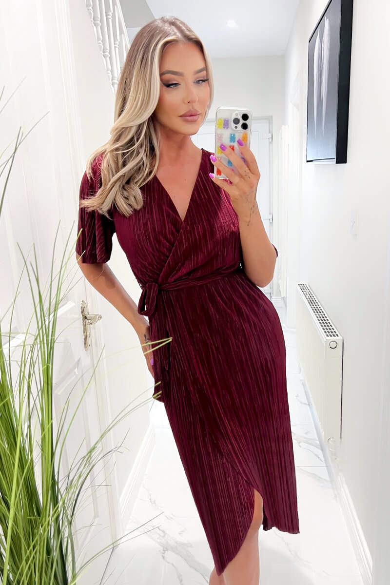wine midi dress for women Daring Diva Fall Floral Long Sleeve Chiffon Midi Dress XL Wine Red, Women's, Black