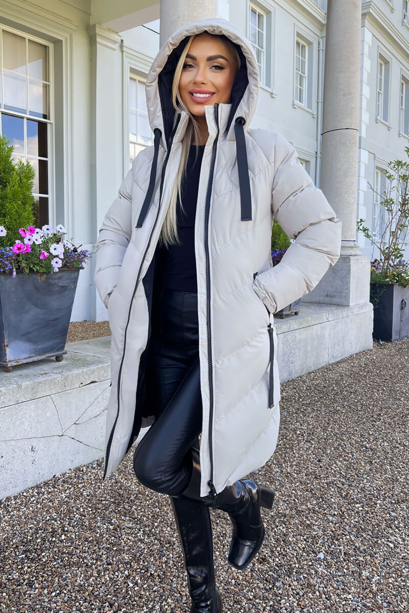 Oyster Long-Line Padded Coat