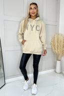 Stone NYC Slogan Hoodie