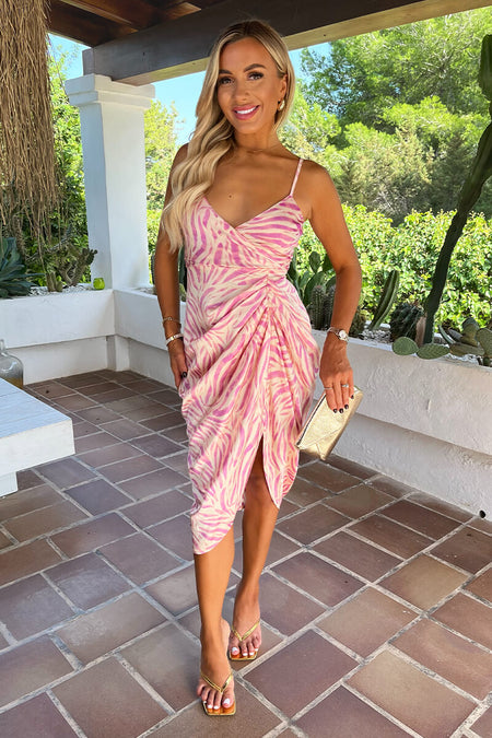 Wrap Dresses Colour_Pink AX Paris Wrap Dresses Colour_Pink AX Paris