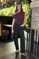 Black High Waist Wide Leg Jeans
