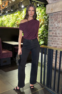 Black High Waist Wide Leg Jeans