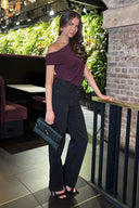 Black High Waist Wide Leg Jeans