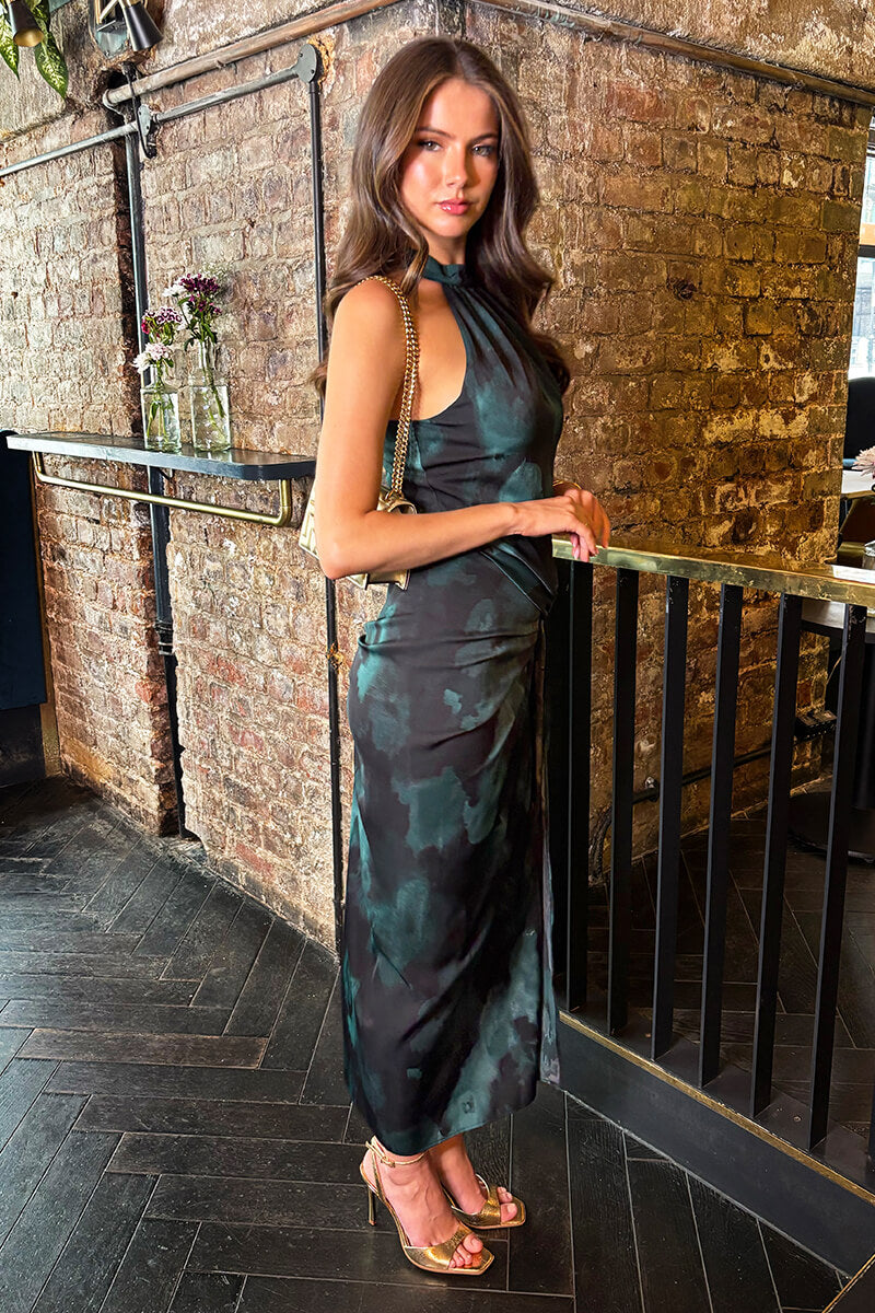 1750430351_Teal-And-Black-Smudge-Print-Halter-Neck-Knot-Skirt-Midi-Dress-4.jpg