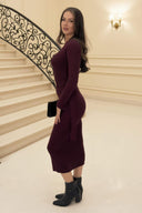 1756907915_Burgundy-Rib-Knit-Gold-Buckle-Detail-Midi-Dress-4.jpg