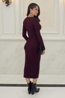 1756907916_Burgundy-Rib-Knit-Gold-Buckle-Detail-Midi-Dress-5.jpg