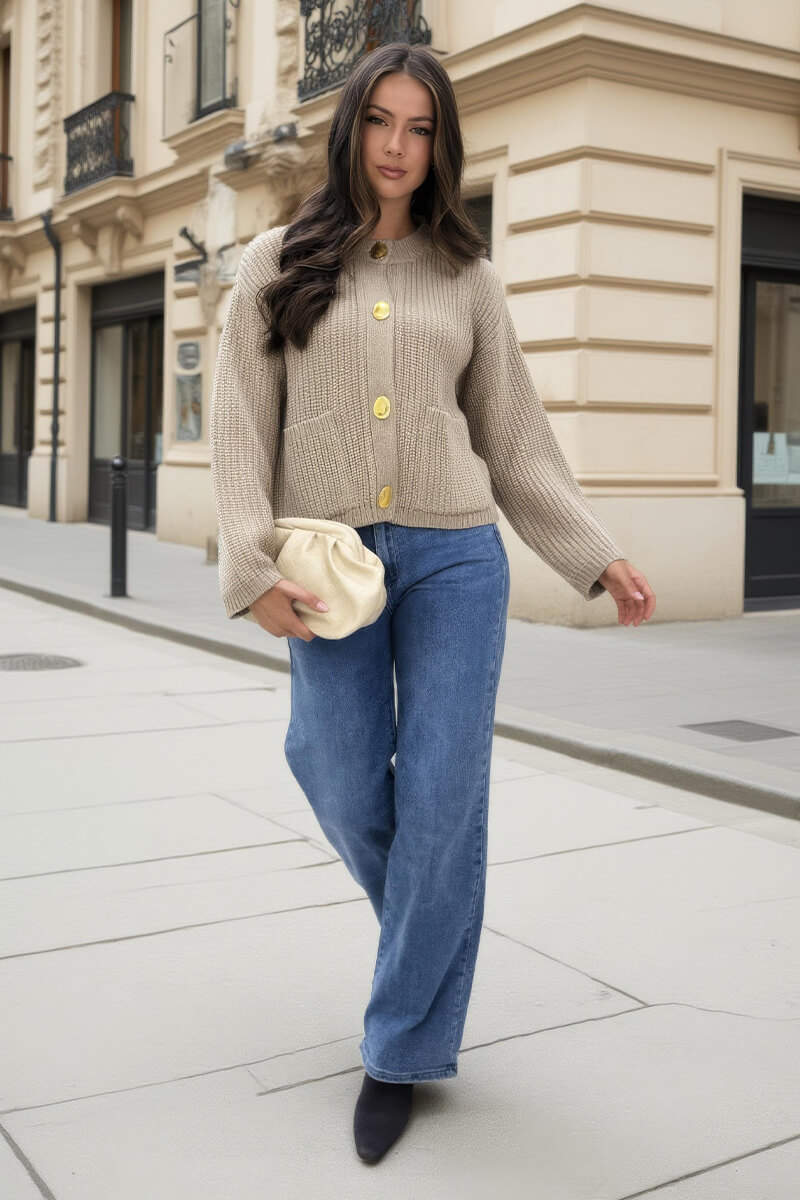1757327589_Oatmeal-Knitted-Gold-Button-Front-Cardigan-2.jpg