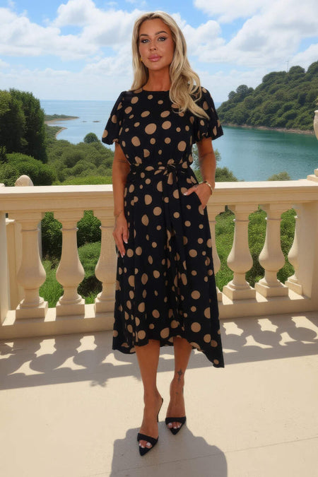 1764693135_Black-And-Stone-Polka-Dot-Puff-Sleeve-Tie-Waist-Midi-Dress-3.jpg