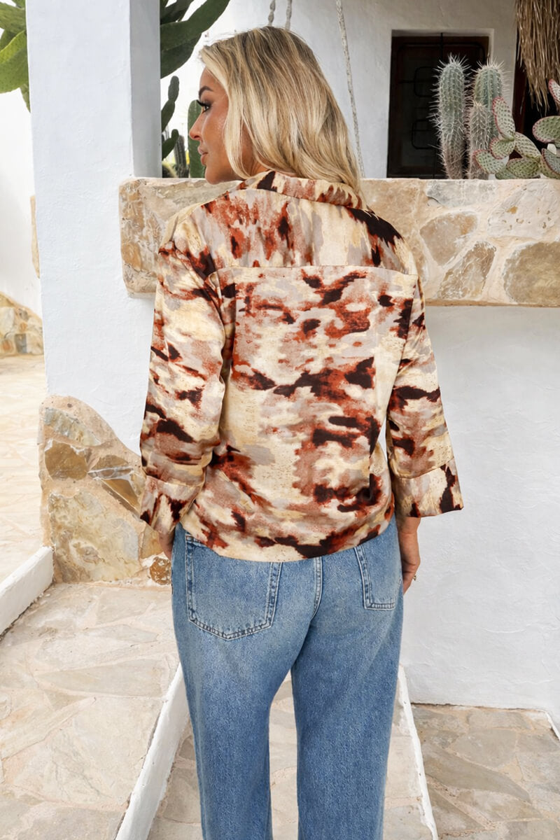 1776085391_Brown-Smudge-Print-3-4-Sleeve-Shirt-10.jpg