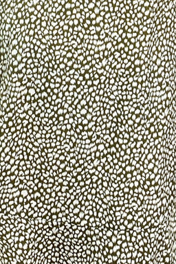 Olive Printed Tie Waist Midi Dress