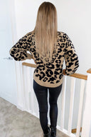 Stone Leopard Knitted Jumper