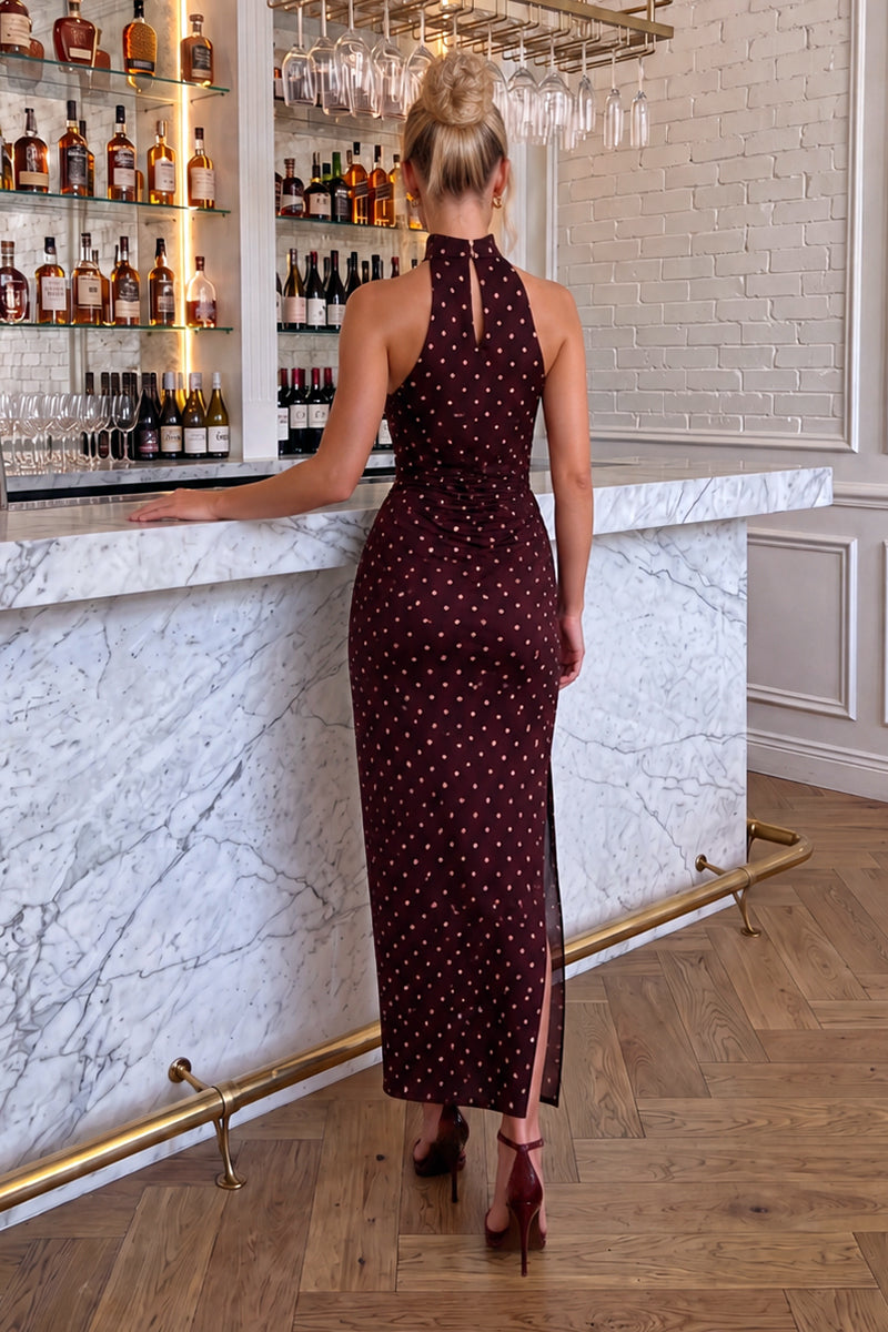 burgundy-polka-dot-satin-ruched-midi-dress-4.jpg