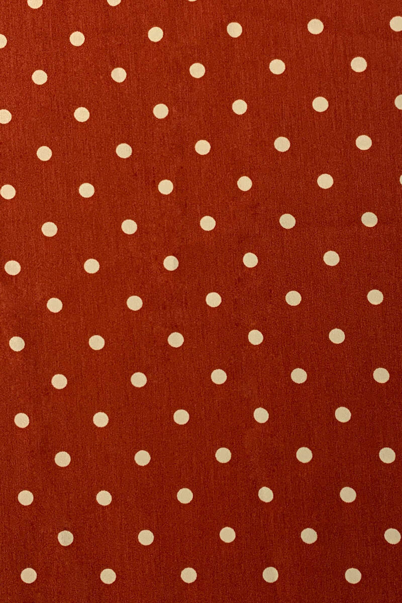 Rust Polka Dot High Neck Culotte Jumpsuit