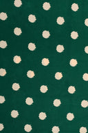 Green Spot Printed Square Neck Top