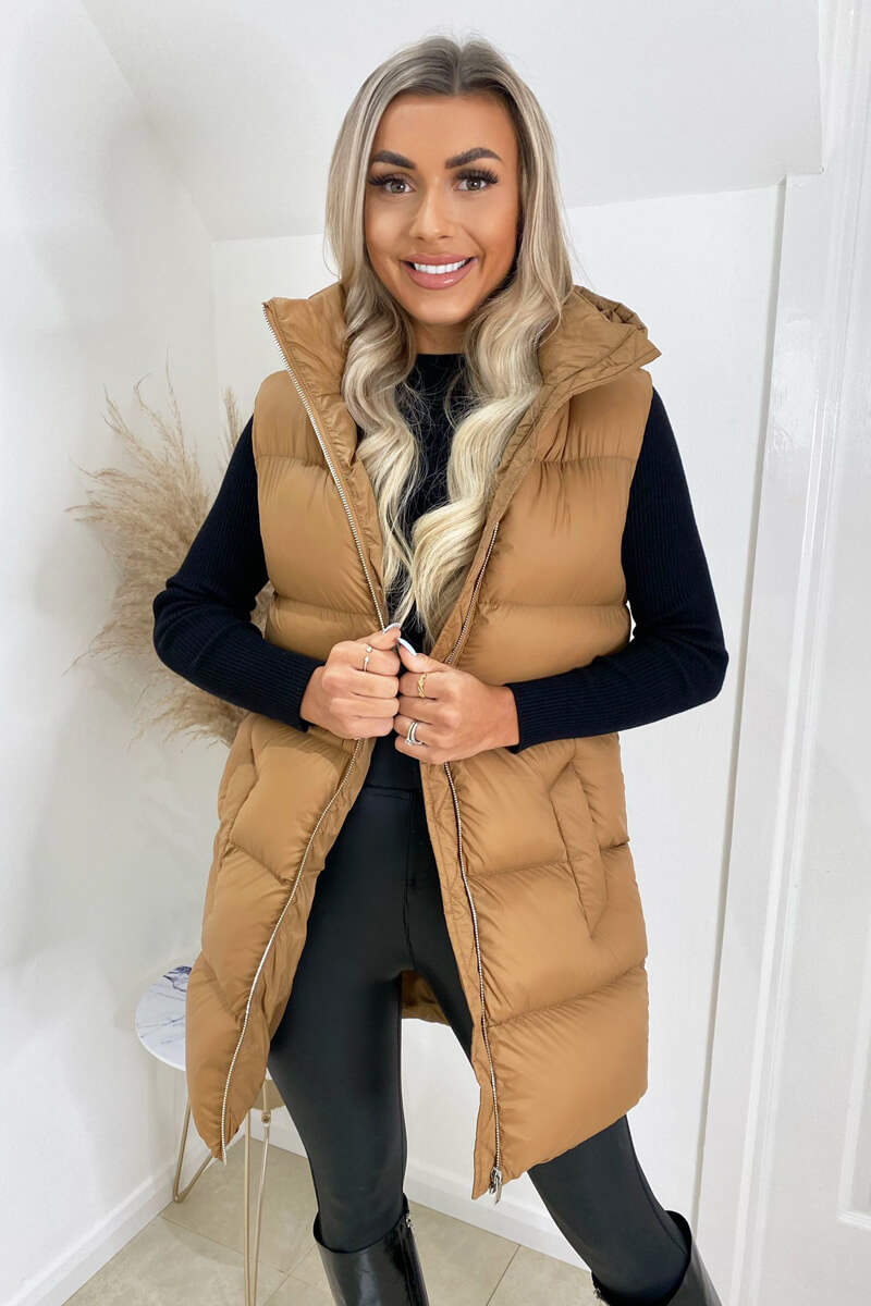 Femme Pull Gilet Abeille Camel | Mailles ZOHOHA