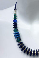 Blue And Green Beaded Necklace And Bracelet