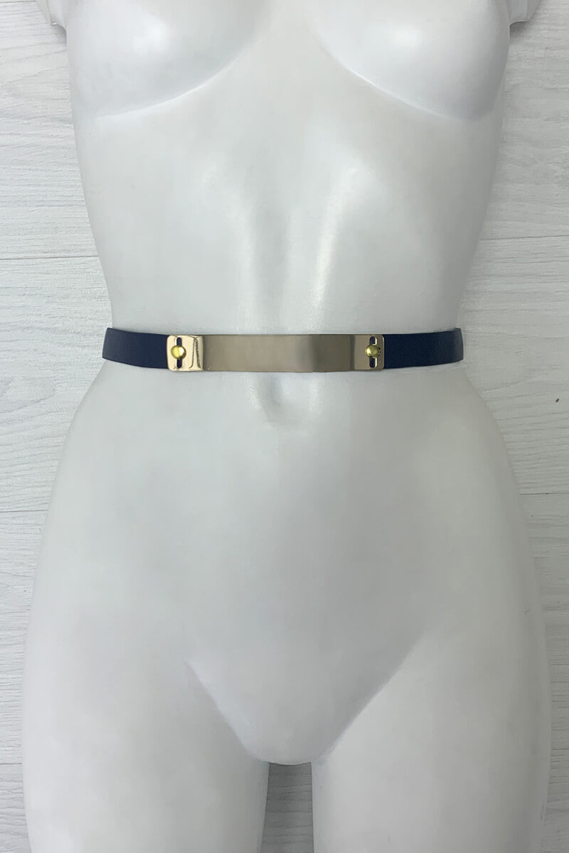 Navy And Gold Belt