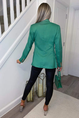 Green Military Style Blazer