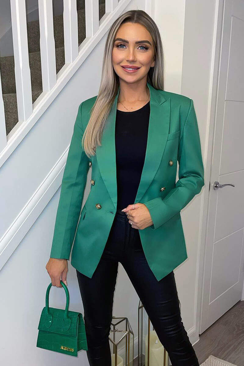 Emerald Green Blazer Outfits Outfit Super Me Green Casual Jacket