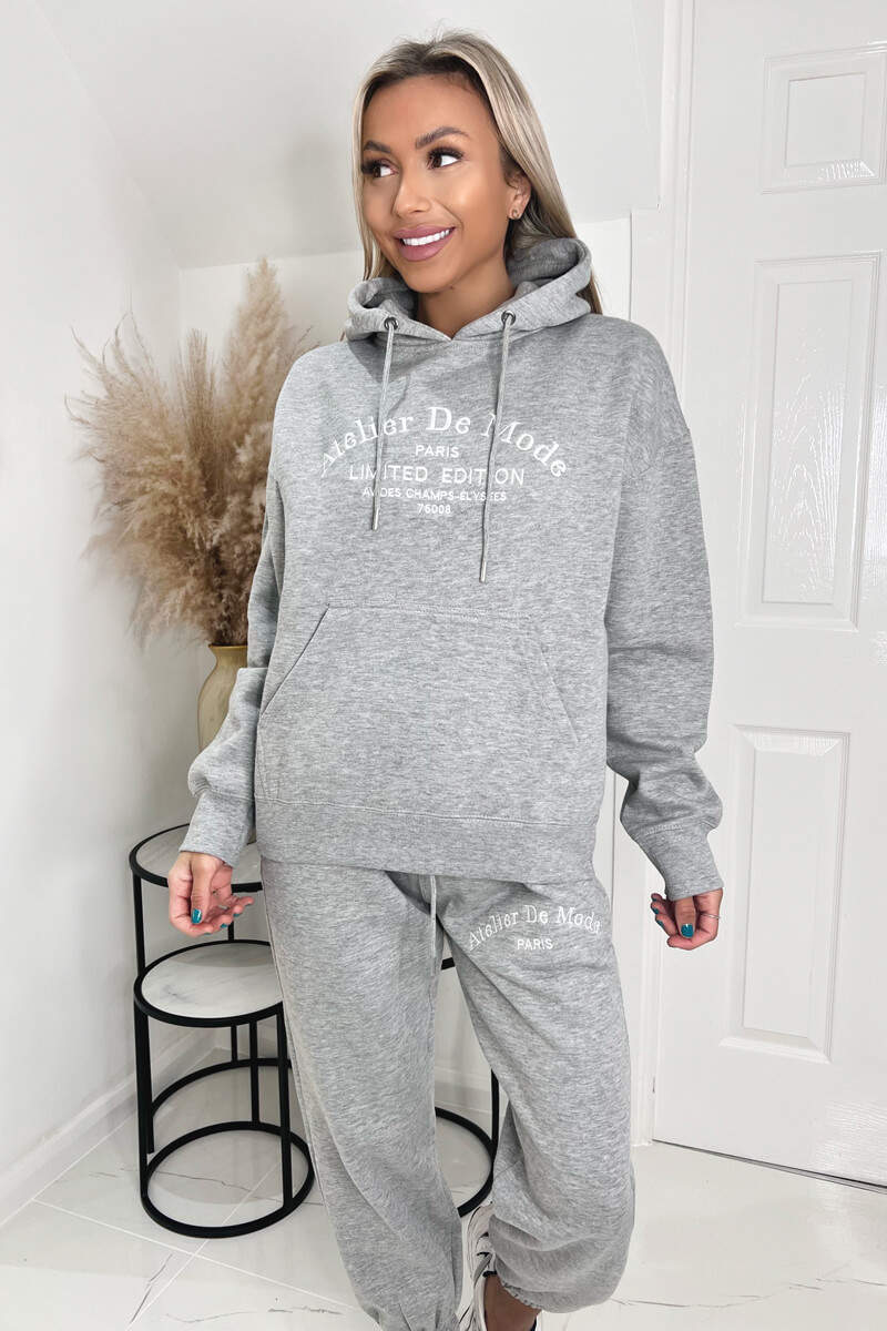 Embroidered Hooded Lounger