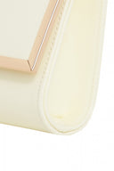 Patent  Rectangle Gold Edged Clutch