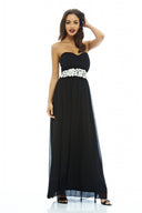 Chiffon Bandeau Maxi Dress