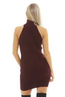 Cut In Neck Knitted Dress