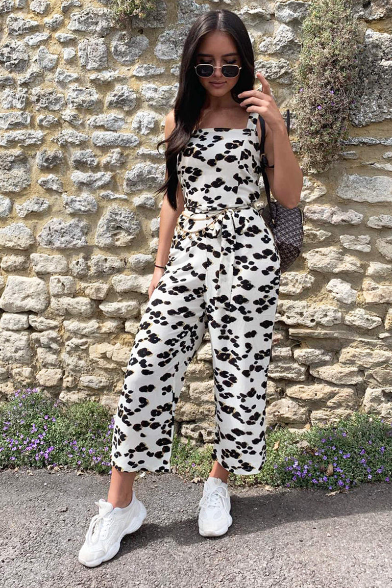 Animal Print Jumpsuit