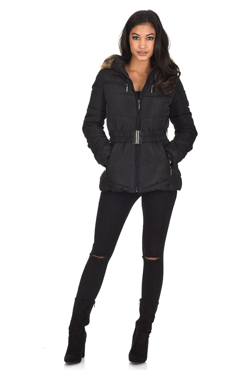 Black Padded Puffer Jacket