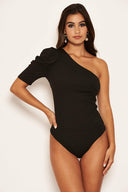 Black One Sleeve Bodysuit