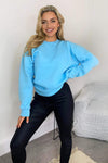 Baby Blue Oversized Sweatshirt