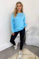 Baby Blue Oversized Sweatshirt