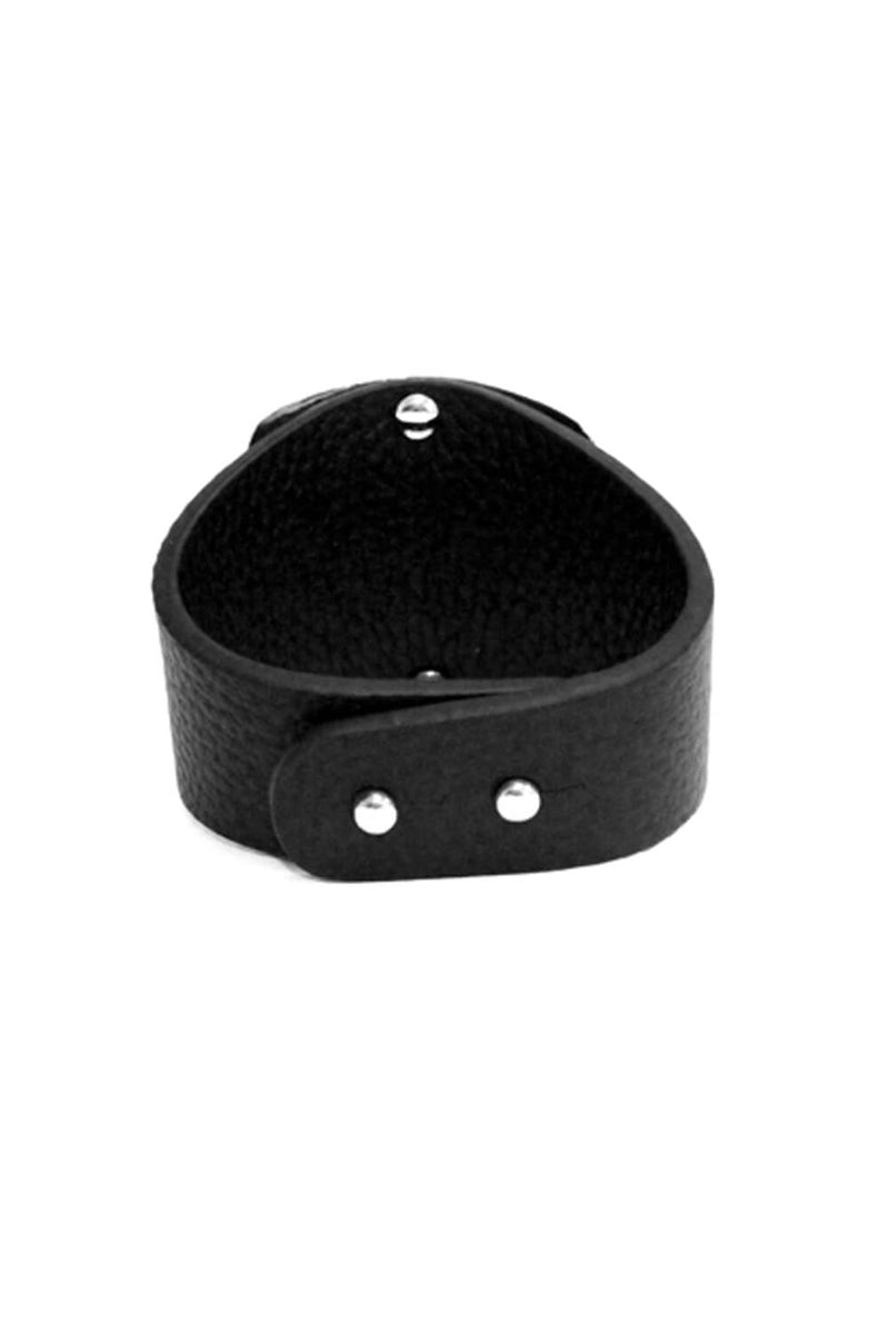 Black And Silver Thick Western Style Bangle