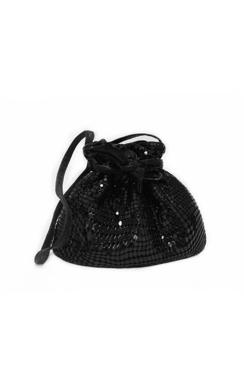 Black Chain Detail Pouch Bag